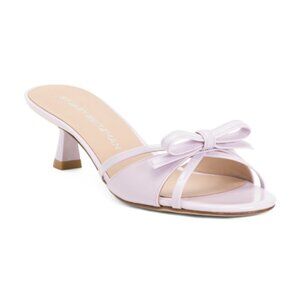 STUART WEITZMAN Made In Spain Patent Leather Felicity Slide On Heels